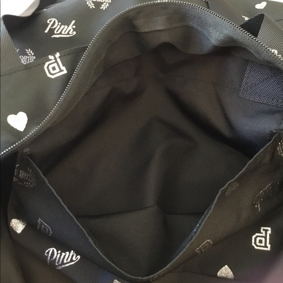 Pink Victoria’s Secret Zippered Canvas Tote NWT - Picture 6 of 8